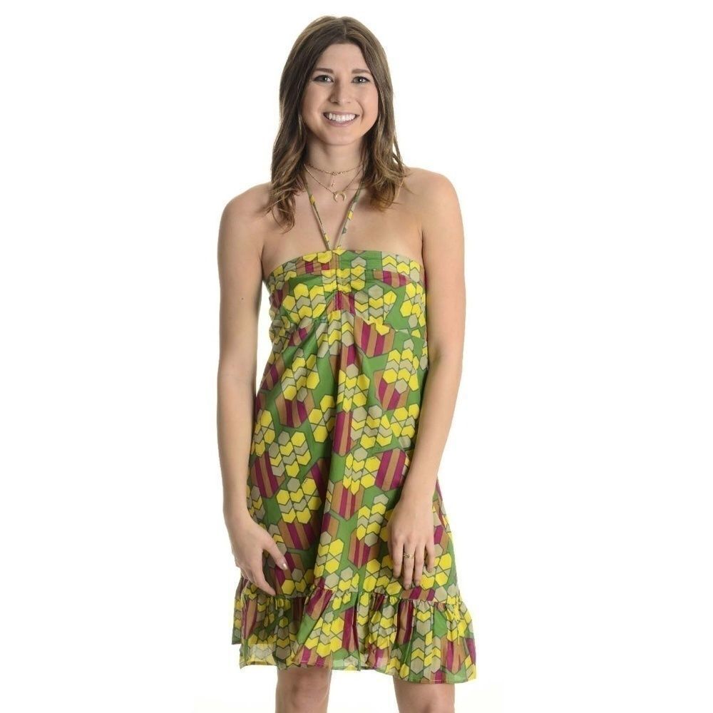 NWT T-Bags Silk Blend Halter Dress